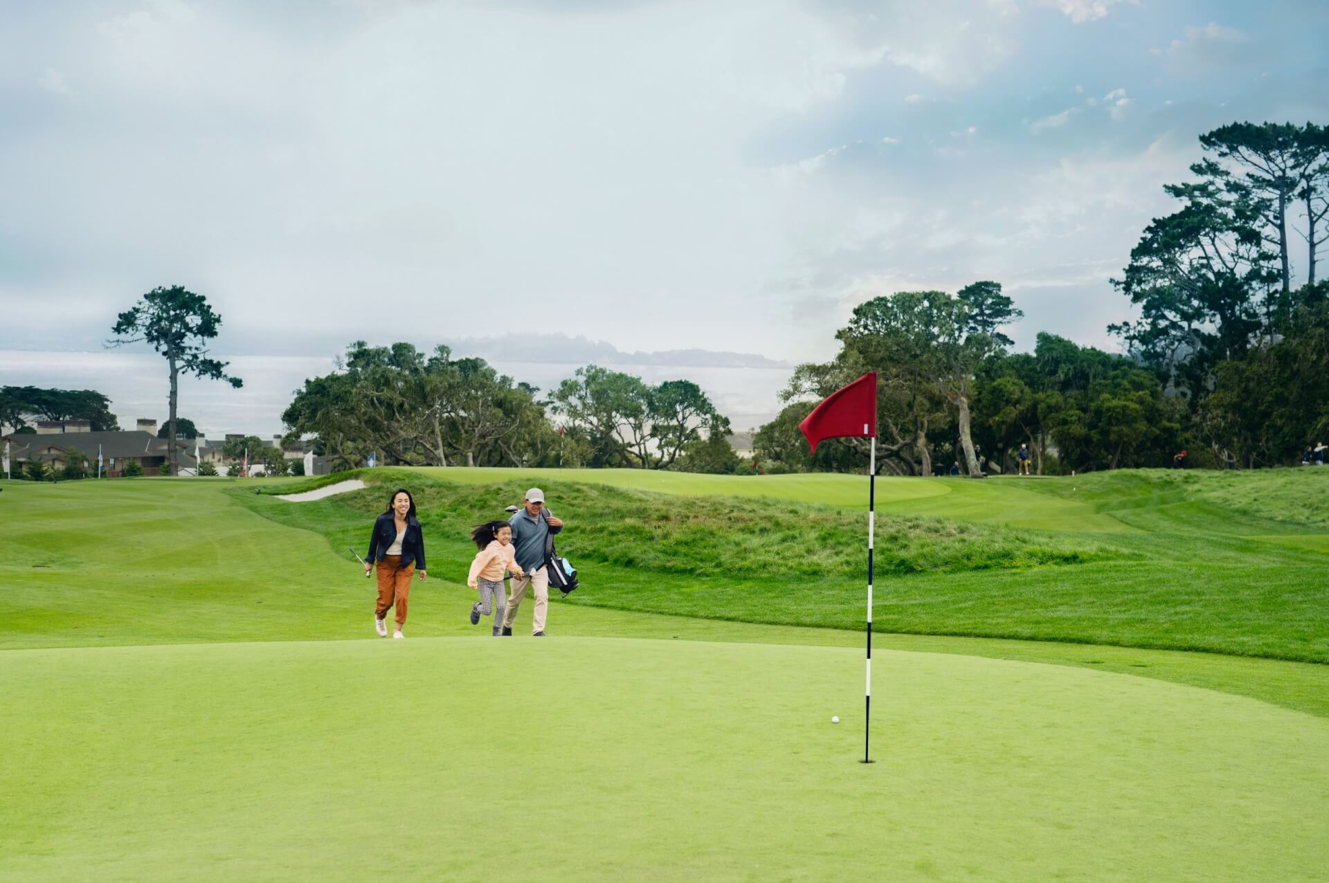 This photo is a family at The Hay Pebble Beach