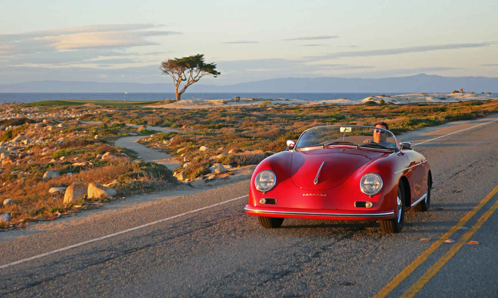 Car Lovers Guide to Monterey County Monterey Touring Vehicle driving along Pebble Beach 17-Mile Drive