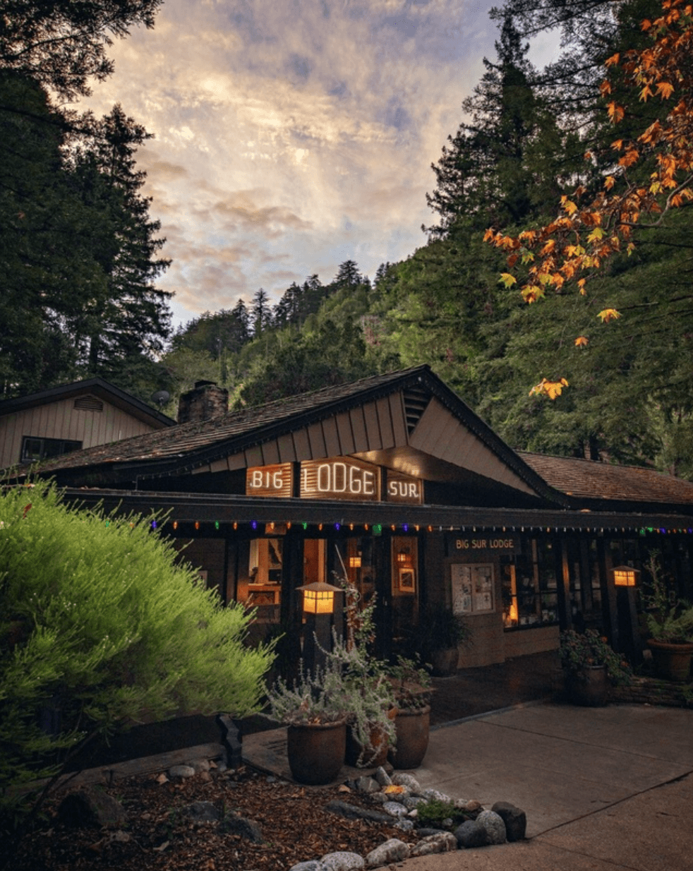 Big Sur Lodge fall and winter