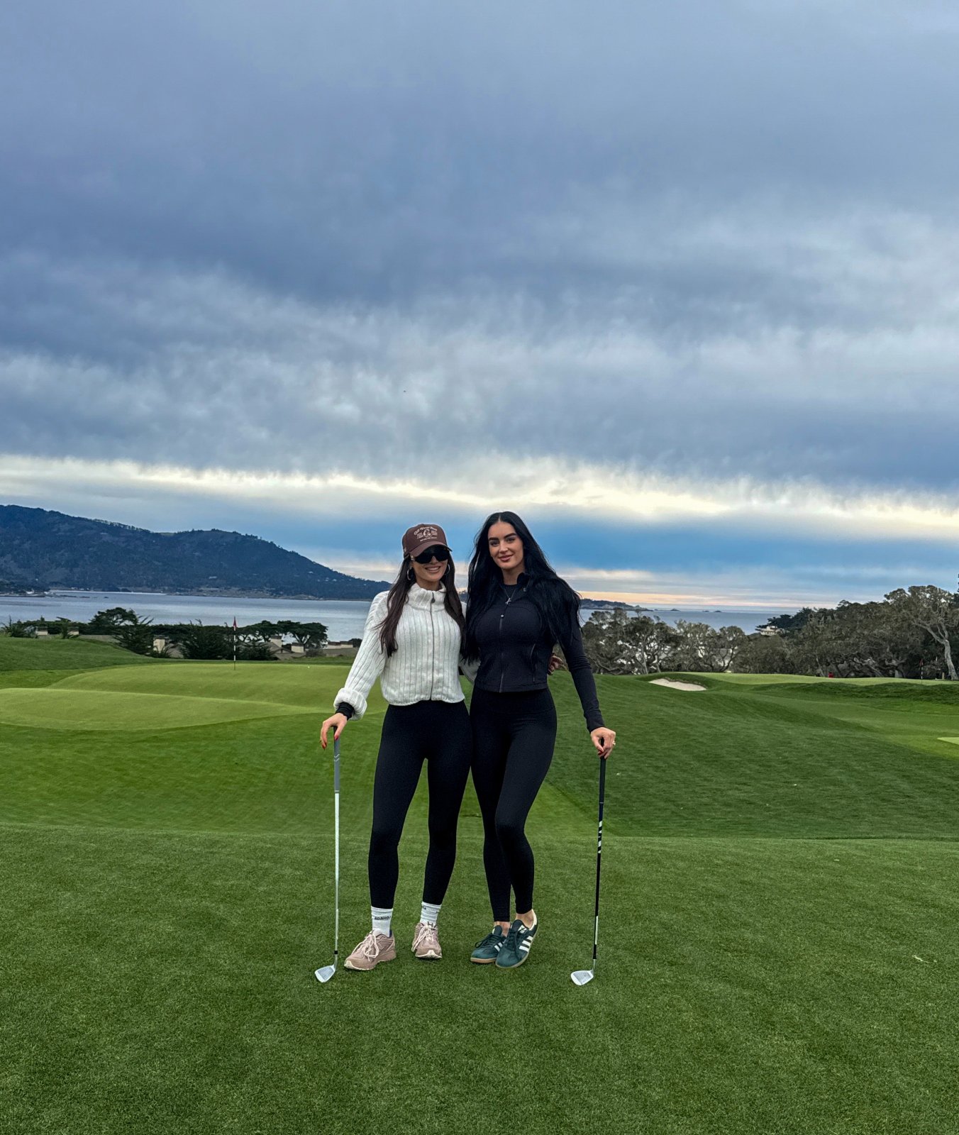 Claire Kittle and Kristin Juszczyk at The Hay Pebble Beach