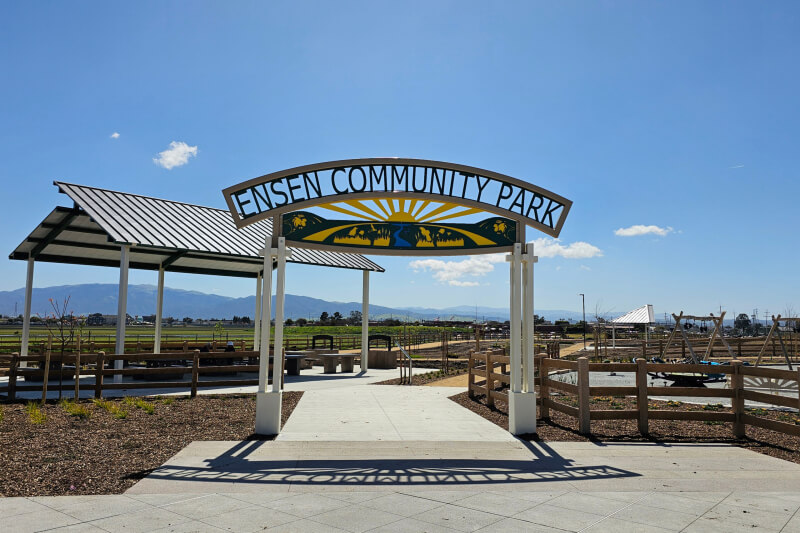 Ensen Community Park sign in Salinas