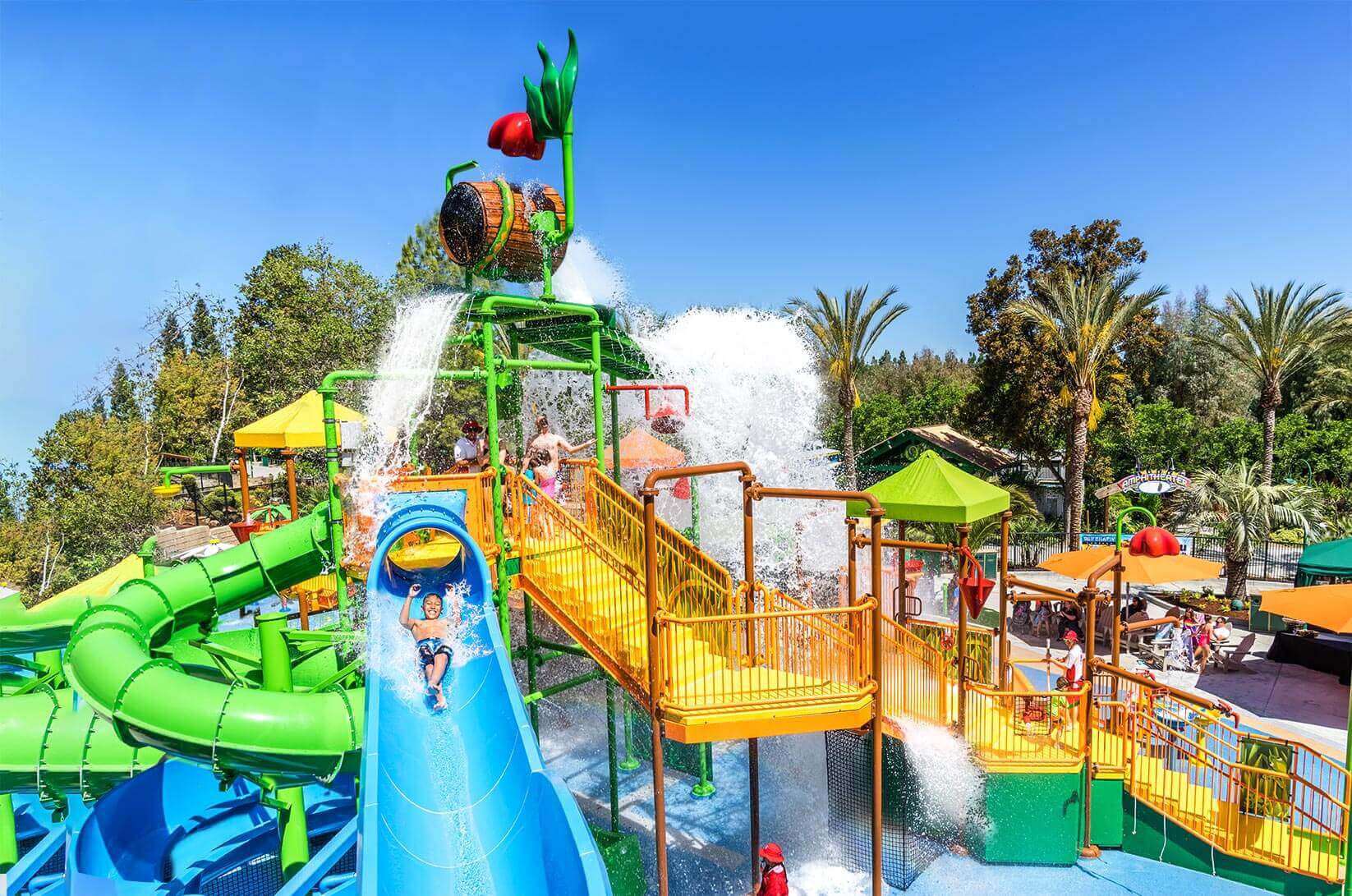 GIlroy Gardens Family Theme Park Water Oasis Slide