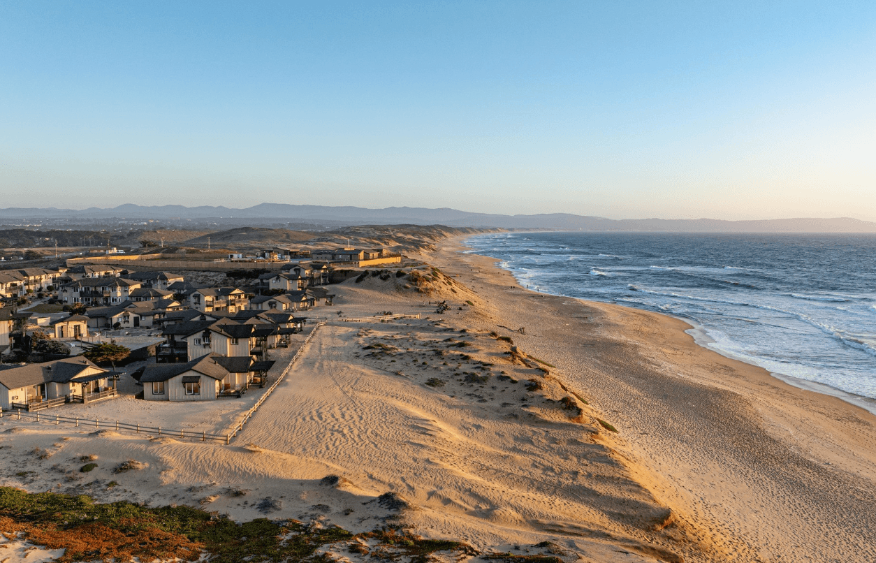 Sanctuary Beach Resort drone photo in Marina, California